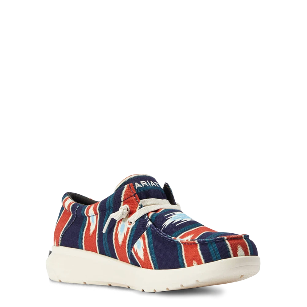 AriatĀ® Men's Hilo Flex Chimayo Cristo Navy Slip On Shoes 10042581