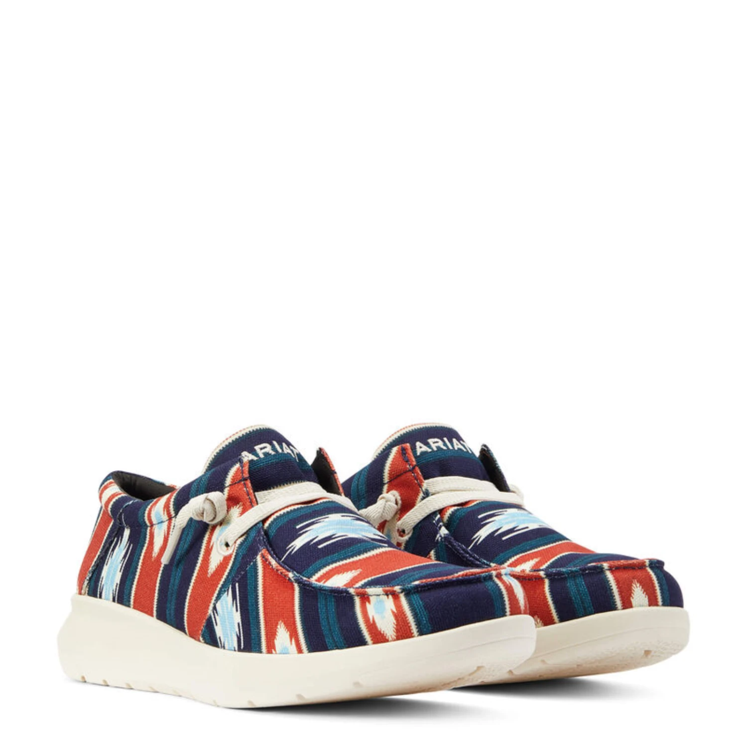 AriatĀ® Men's Hilo Flex Chimayo Cristo Navy Slip On Shoes 10042581 - Image 9