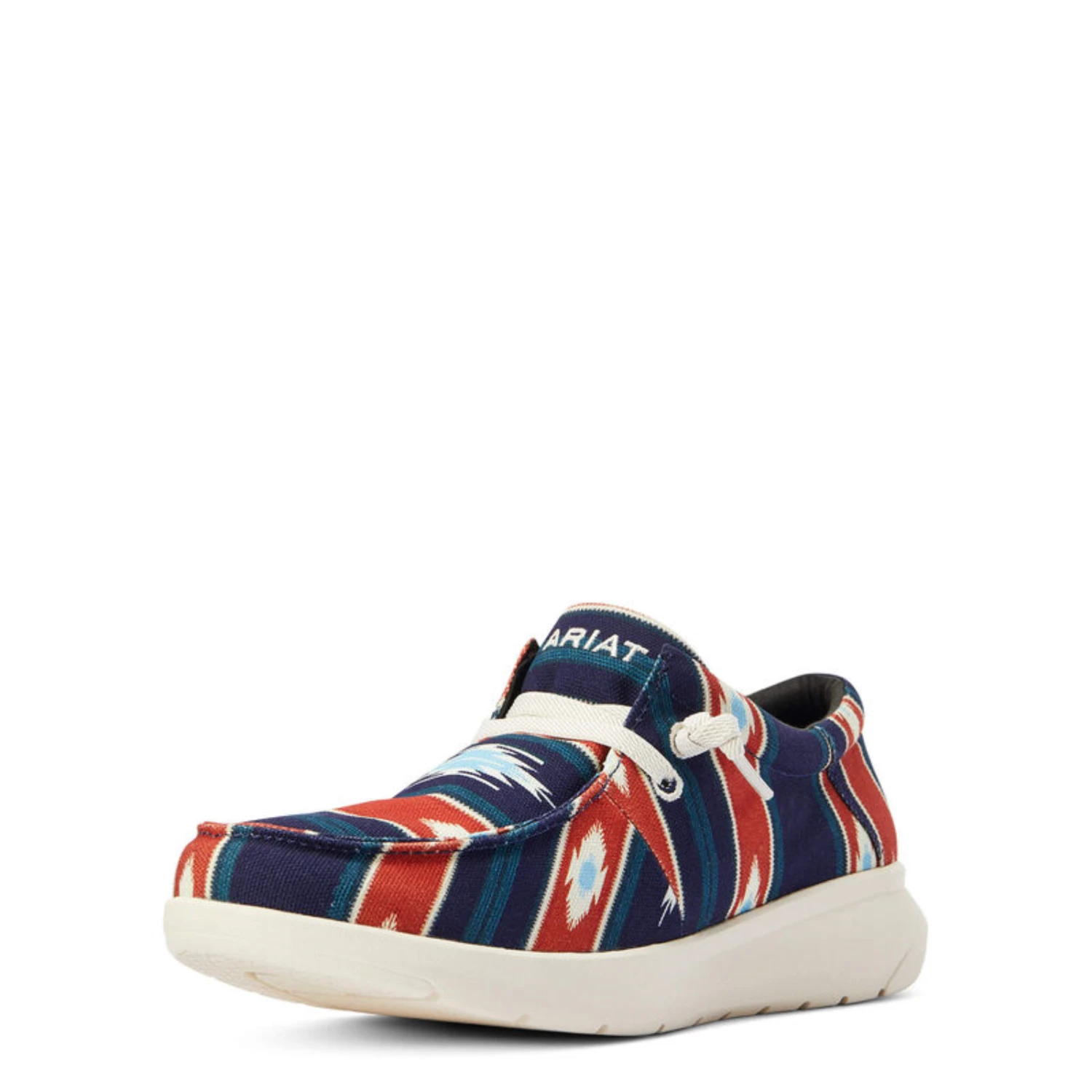 AriatĀ® Men's Hilo Flex Chimayo Cristo Navy Slip On Shoes 10042581 - Image 8