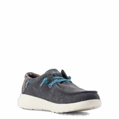 Ariat® Men's Hilo 2.0 Stretch Charcoal Blue & Aztec Blue Casual Shoes 10044586