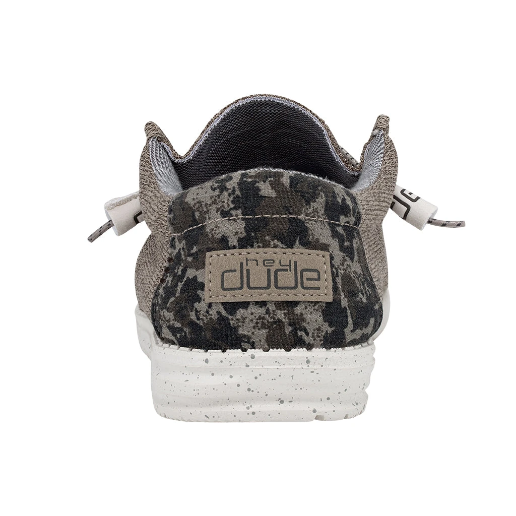 Hey Dude Men's Wally Stretch Sand Dune Camo Shoes 110380583 - Image 6