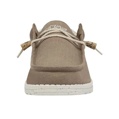 Hey Dude Men's Wally Linen Natural Clay Slip On Shoe 110793298 - Image 3