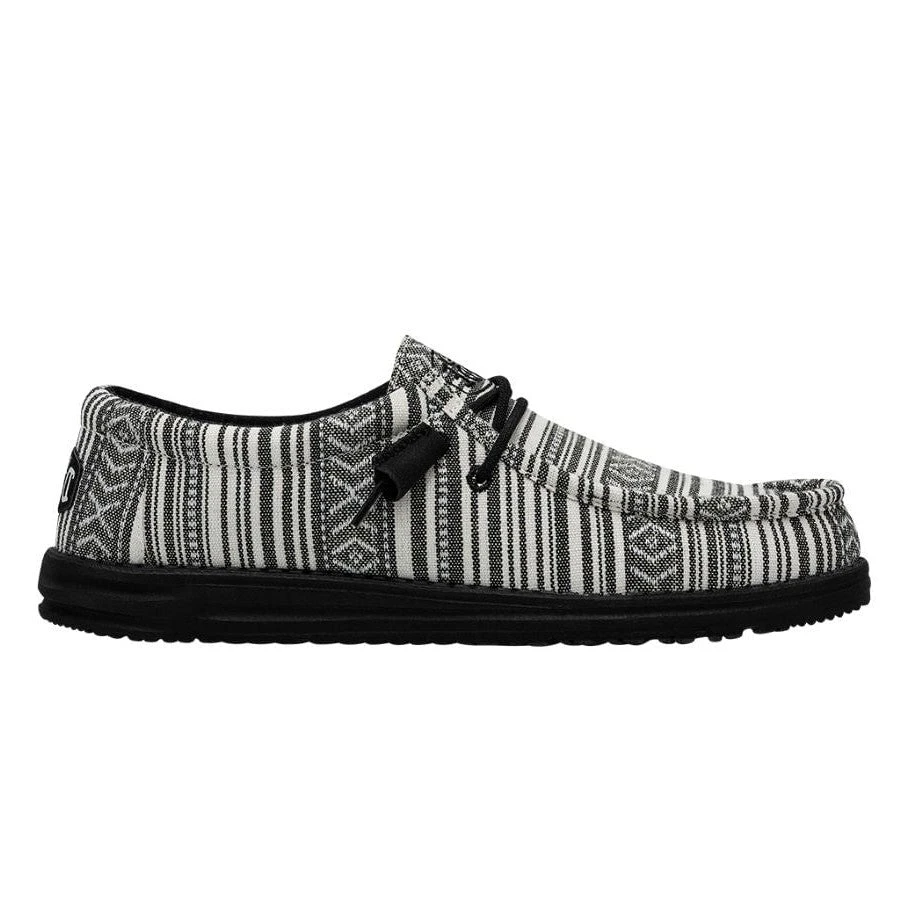 Hey Dude Men's Wally Serape Gravel Black Slip On Shoes 40017-0YB - Image 4
