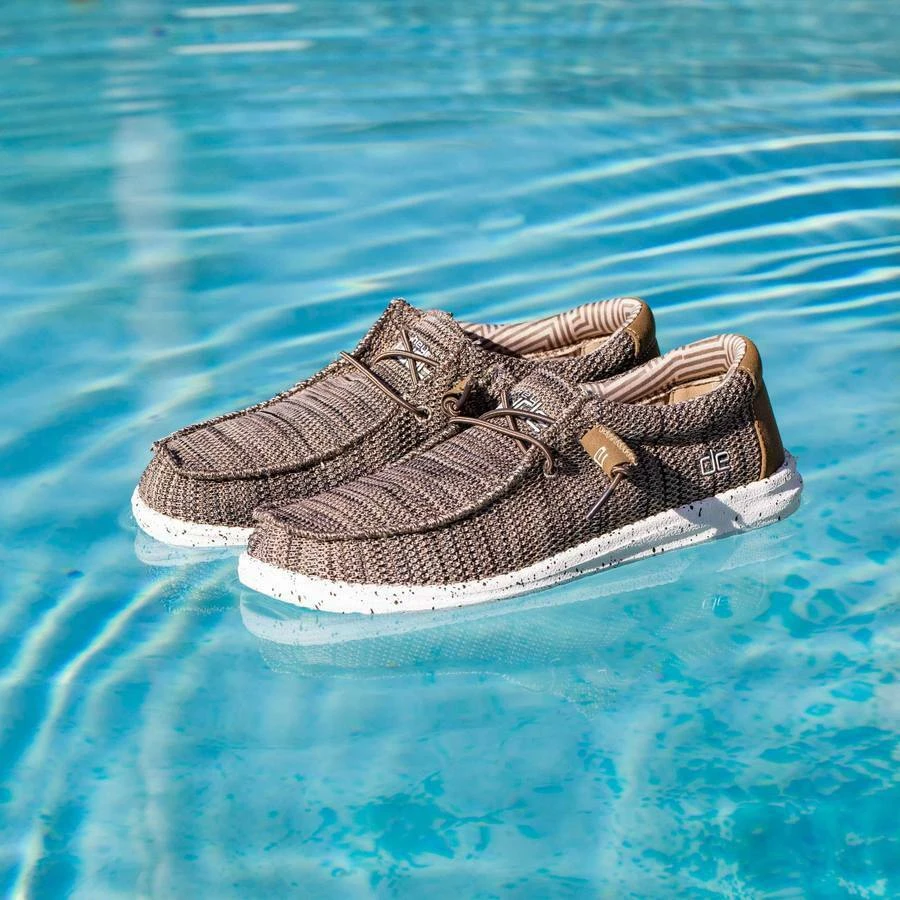 Hey Dude Men's Wally Sox Brown Shoes 110351500 - Image 7