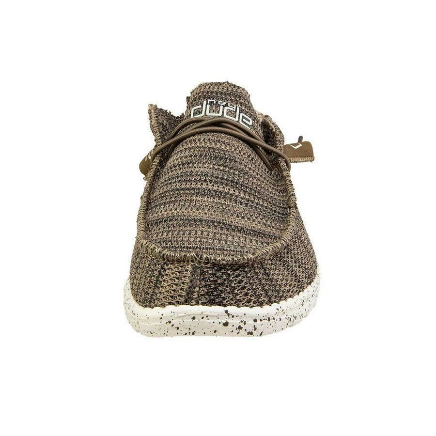 Hey Dude Men's Wally Sox Brown Shoes 110351500 - Image 4