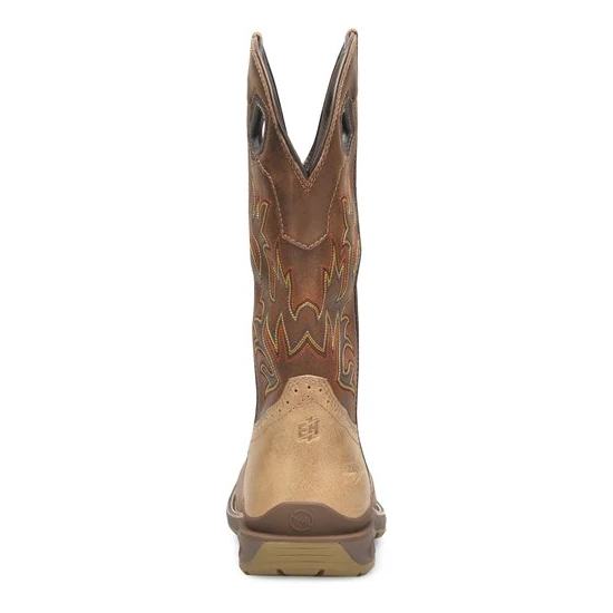 Double H® Phantom Rider Dino Golden Tan Square Toe Roper Boots DH5378 - Image 6