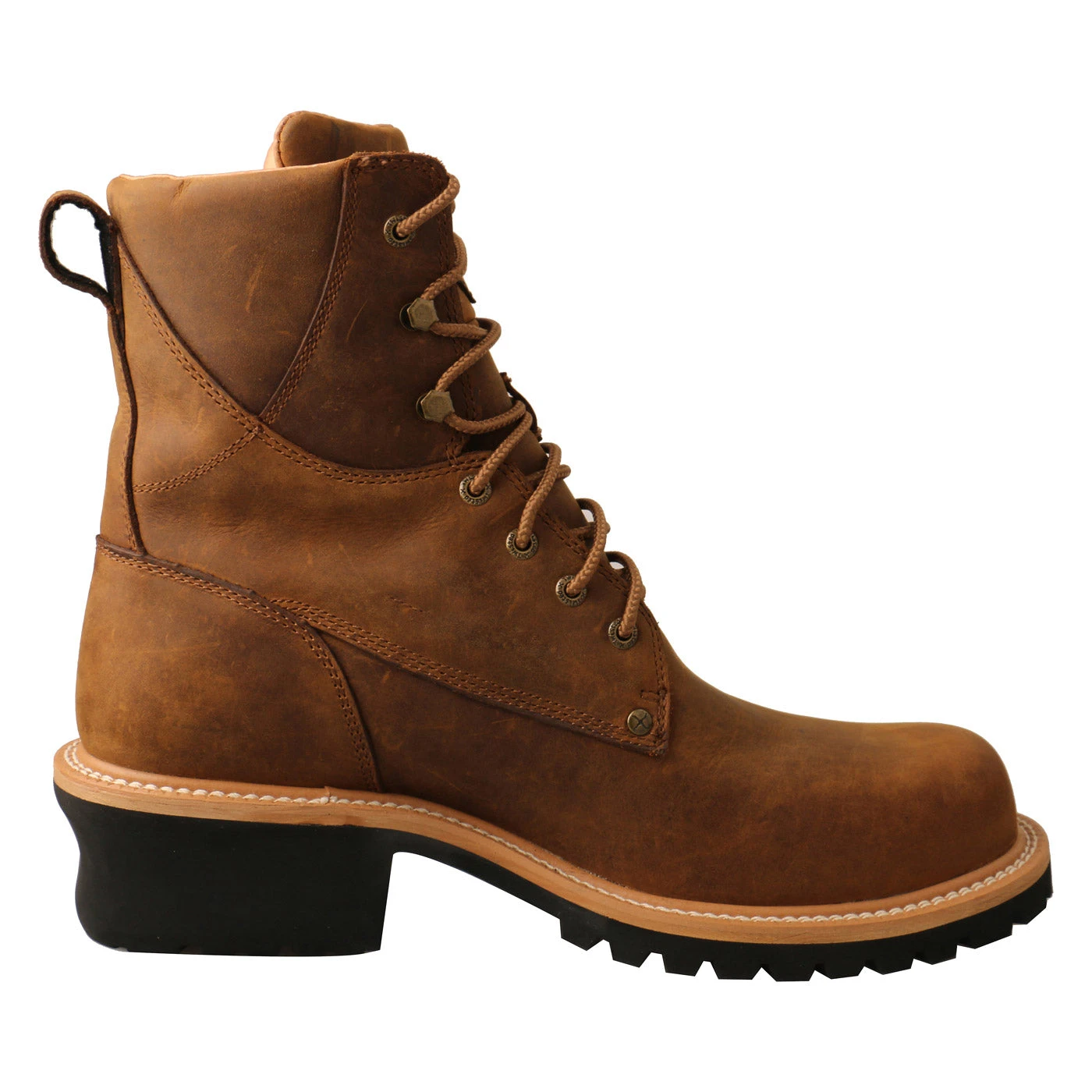 Twisted X Men's Brown Composite Toe 8" Logger Work Boots MLGCW03 - Image 3