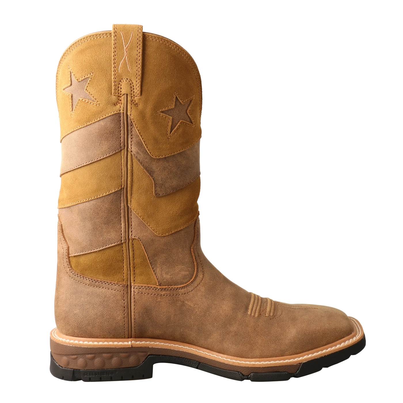 Twisted X® Men's Bomber & Bomber Brown Square Toe Work Boots MXB0009 - Image 3