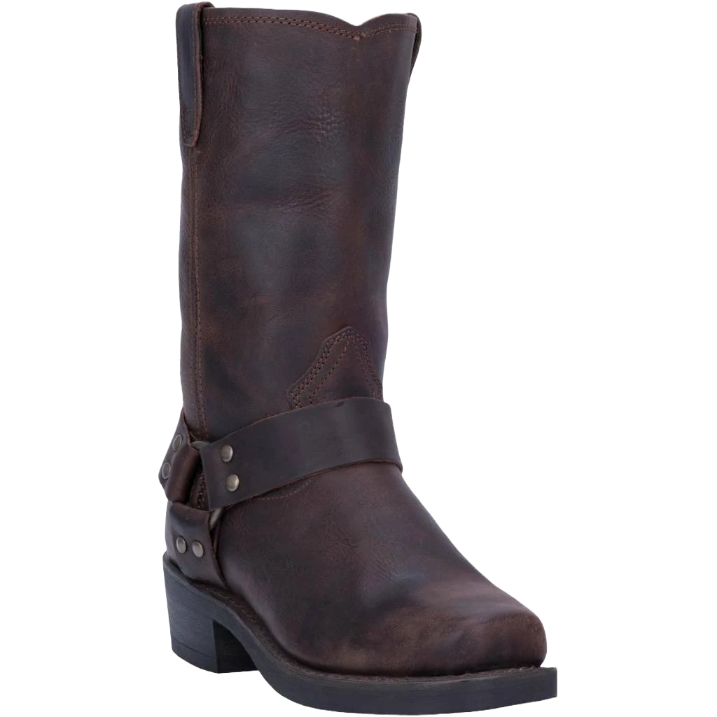 Dingo Men's Dark Brown Dean Leather Harness Boots DI19074
