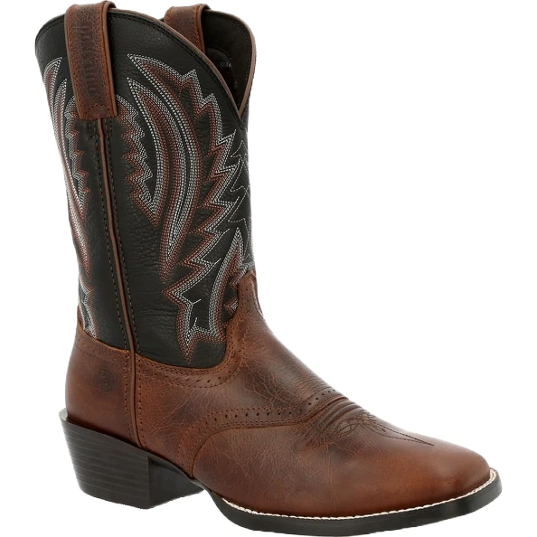 Durango Men's Westward Dark Chestnut An Black Western Boot DDB0351