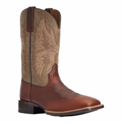 Ariat Men's Valor Ultra Peanut Brown Square Toe Western Boots 10034081