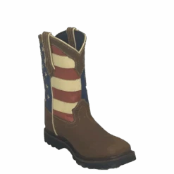 Cowtown Men's American Flag Soft Toe Work Boot CT-1001