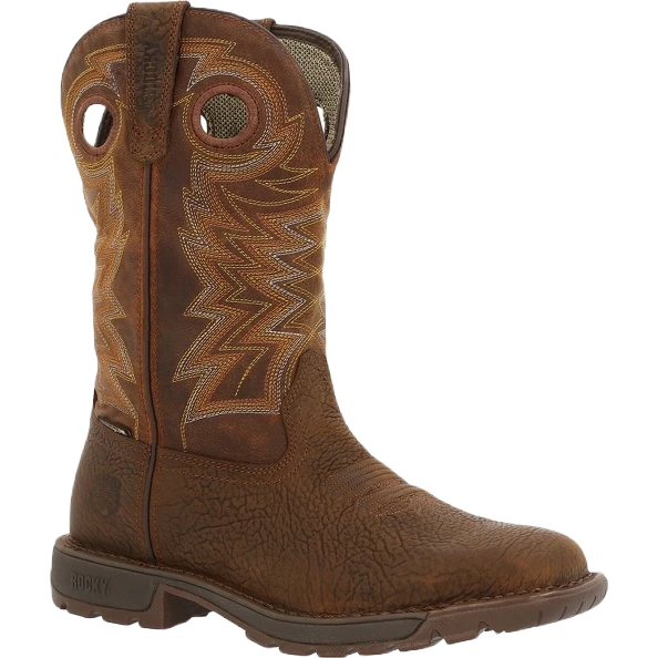 Rocky Men's Legacy 32 Waterproof Toe Brown Western Boots RKW0355