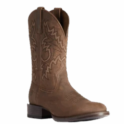 Ariat Men's Stockman Ultra Talon Tan Round Toe Boots 10038367