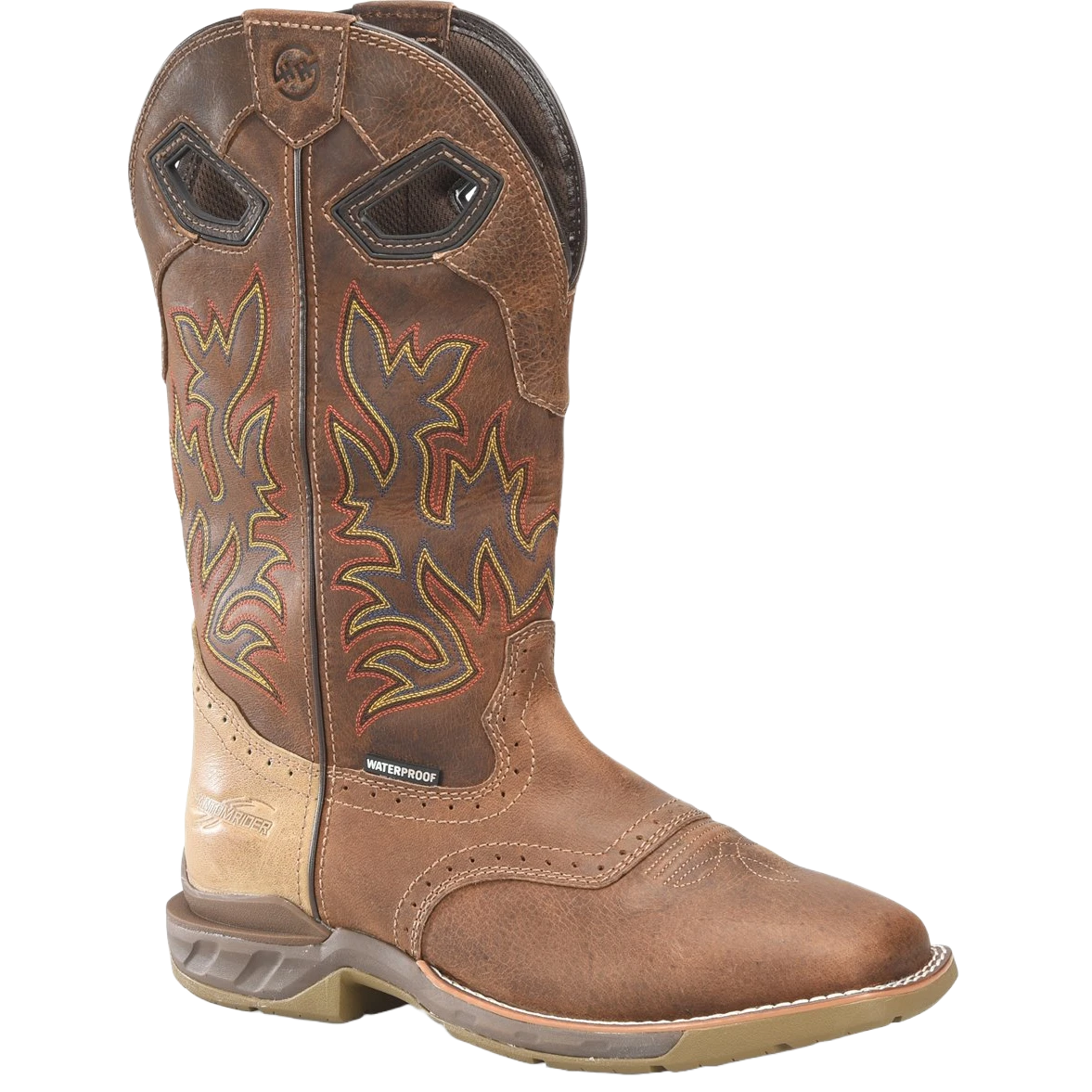 Double H® Phantom Rider Dino Golden Tan Square Toe Roper Boots DH5378