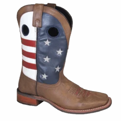 Smoky Mountain® Men's Stars And Stripes Square Toe Western Boots 4880