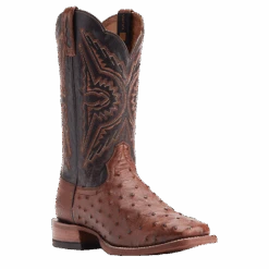 Ariat Men's Broncy Cinnamon Full QuillDark Auburn Western Boots 10044576