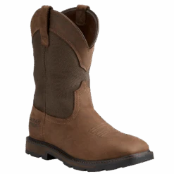 Ariat Men's Groundbreaker H2O Brown Square Toe Work Boots 10015812