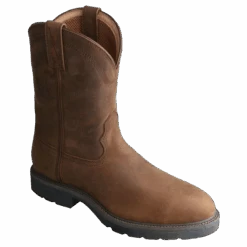 Twisted X Men's 10" Distressed Saddle Western Work Boots MWP0001