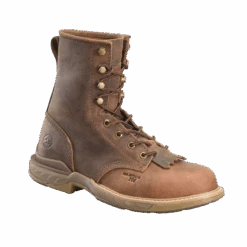 Double H® Men's 8" U Toe Lacer Raid Composite Toe Brown Work Boots DH5393