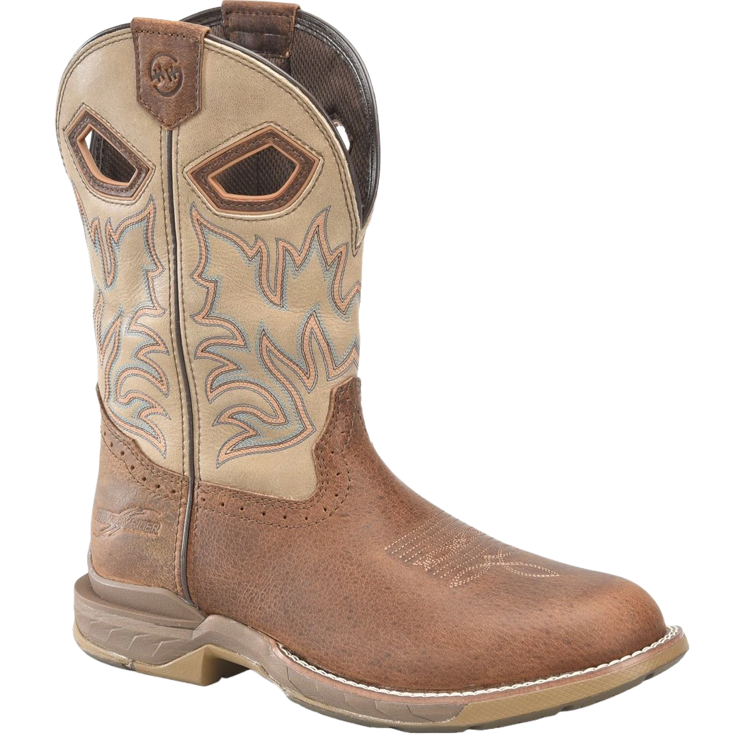 Double H® Men's PROPHECY 11" U Toe Brown & Tan Roper Boots DH5385