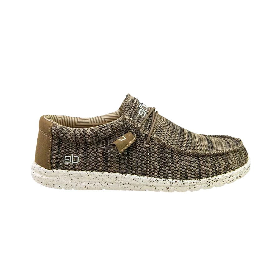 Hey Dude Men's Wally Sox Brown Shoes 110351500 - Image 2