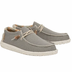 Hey Dude Men's Wally Eco Sox Cobblestone Slip On Shoes 112470710