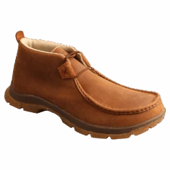 Twisted X Men's Chukka Oblique Toe Oiled Saddle Leather Shoes MFS0003