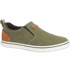 XTRATUF Men's Sharkbyte Canvas Olive Green Waterproof Slip On Shoes XSB-300