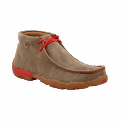 Twisted X Men's Chukka Brown & Red Driving Moc Shoe MDM0036