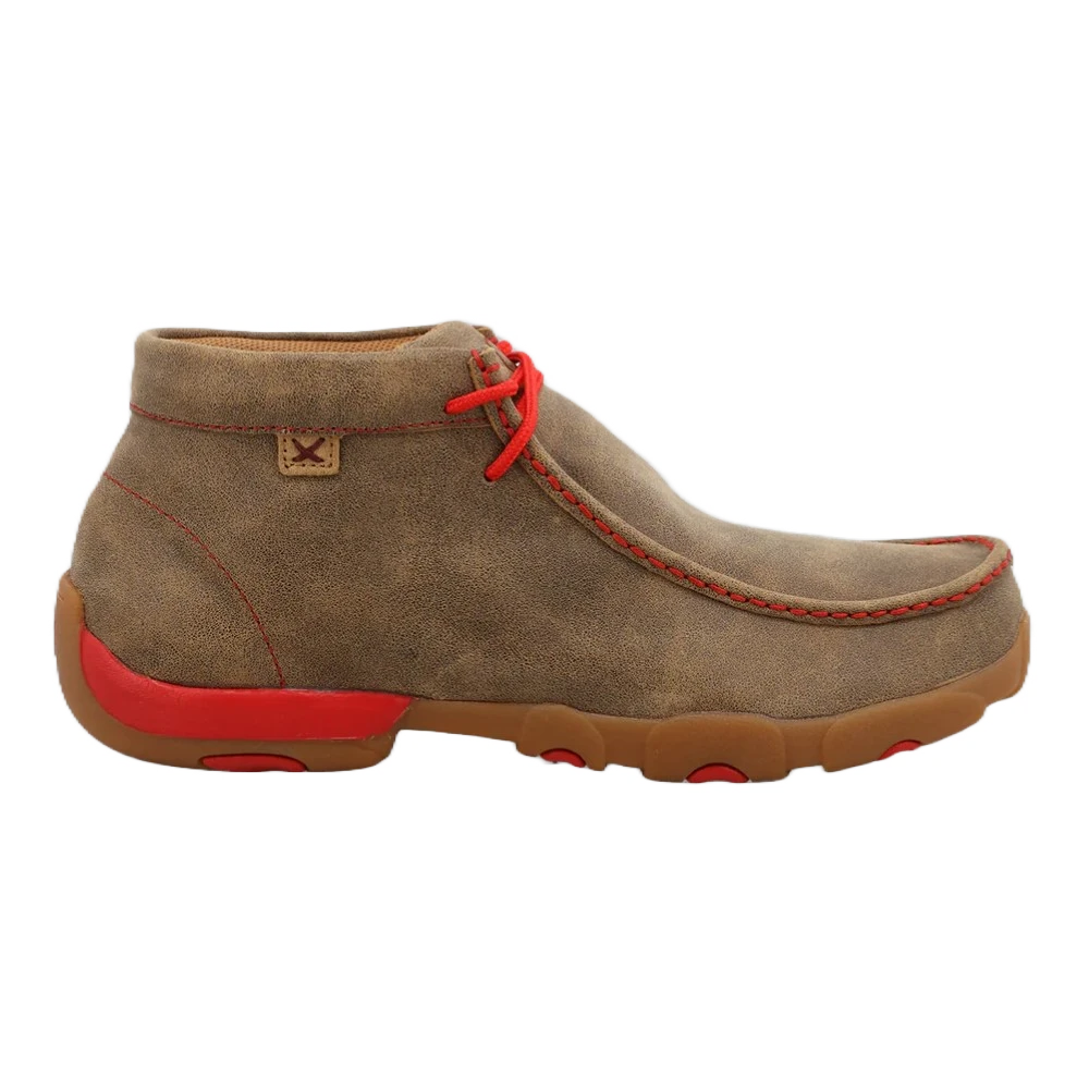 Twisted X Men's Chukka Brown & Red Driving Moc Shoe MDM0036 - Image 2