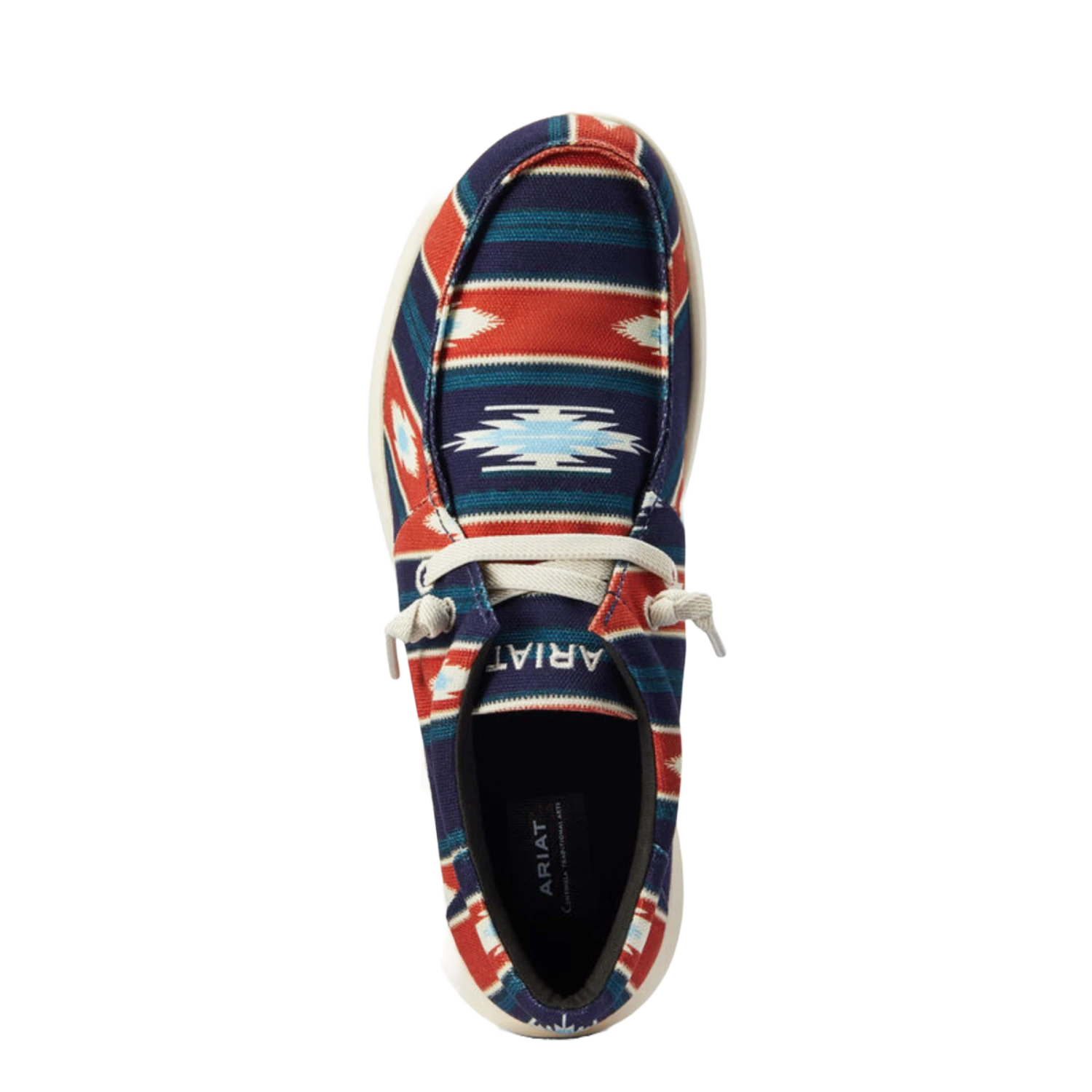 AriatĀ® Men's Hilo Flex Chimayo Cristo Navy Slip On Shoes 10042581 - Image 2