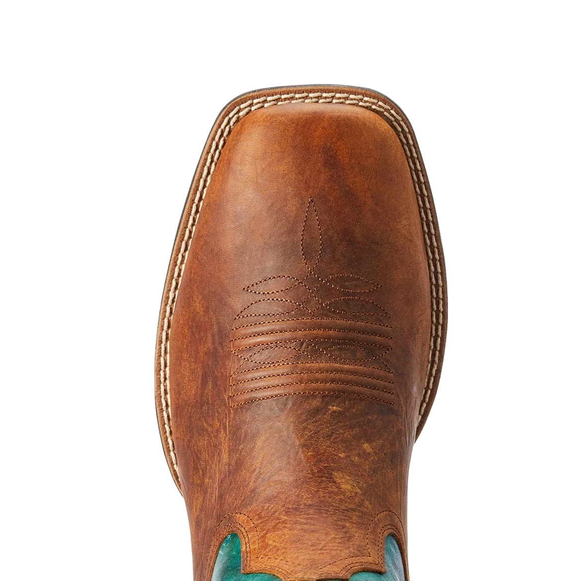 Ariat® Men's Wild Thang Brown & Green Square Toe Boots 10042393 - Image 2