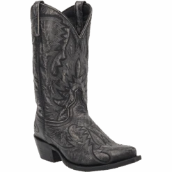 Laredo Men's Garrett Distressed Black Western Boots 68407